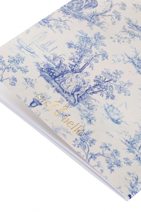 NOTEBOOK A5 TOILE DE JOUY SASS&BELLE