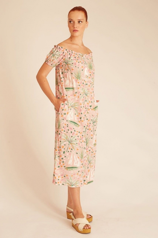 VESTIDO ROSA BARCOS PEPALOVES