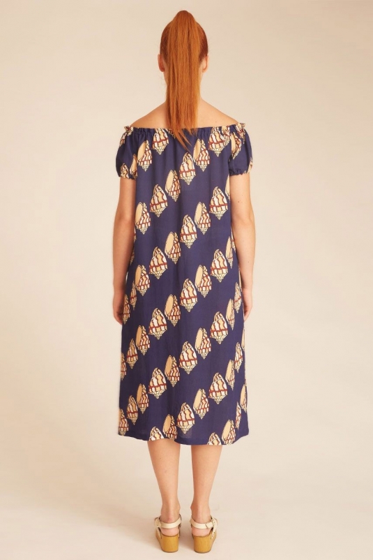 VESTIDO AZUL CONCHAS PEPALOVES