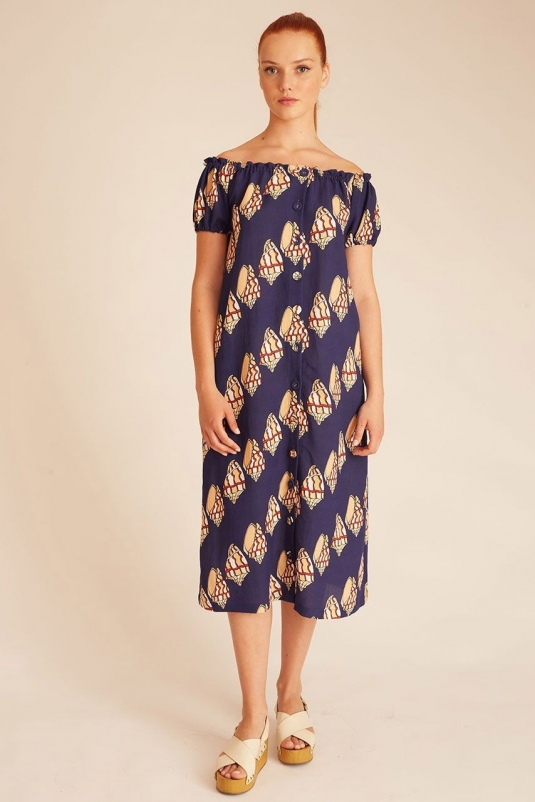 VESTIDO AZUL CONCHAS PEPALOVES