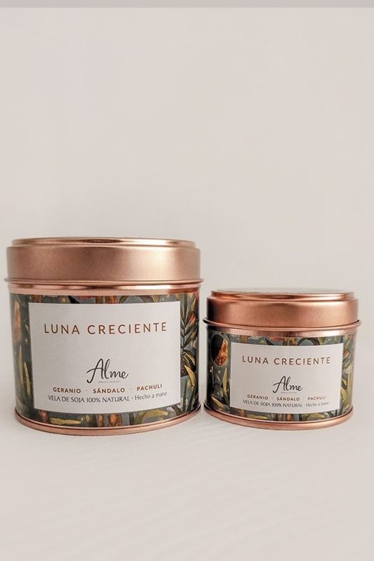 VELA LUNA CRECIENTE GERANIO SÁNDALO PACHULI ALME ORGANIC