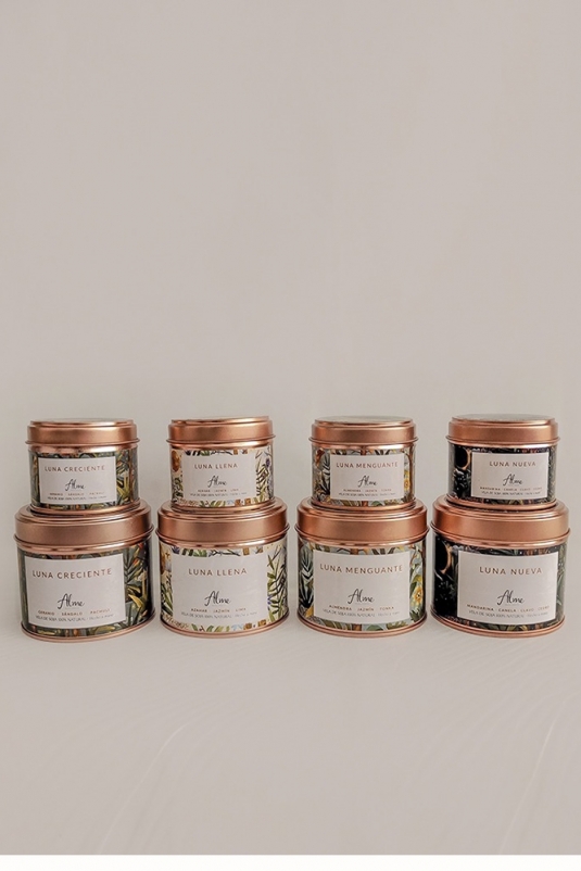 VELA LUNA CRECIENTE GERANIO SÁNDALO PACHULI ALME ORGANIC