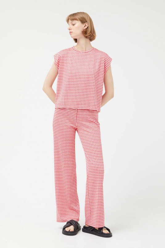 PANTALÓN CUADRO VICHY ROJO COMPAÑÍA FANTÁTICA