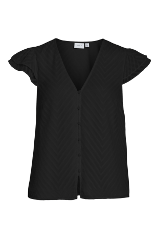 BLUSA VIMICHELLE PLUMETI NEGRA VILA