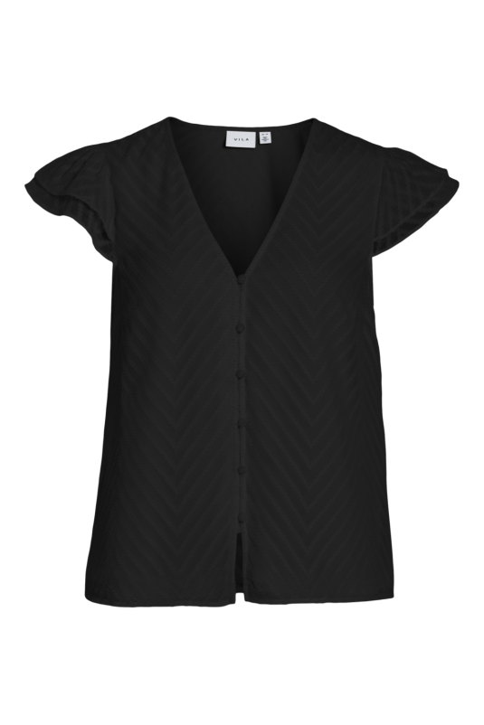 BLUSA VIMICHELLE PLUMETI NEGRA VILA