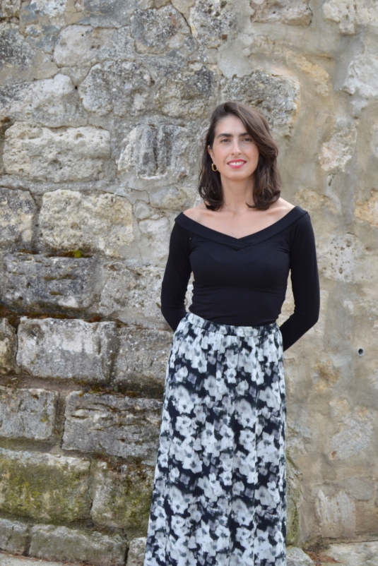 FALDA MIDI FLORES REXA PIECES