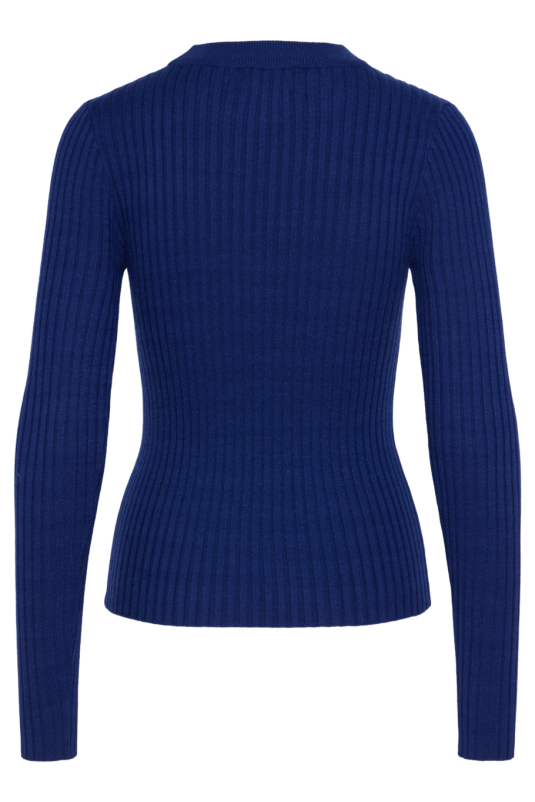 TOP CRISTA CANALÉ AZUL TINTA PIECES