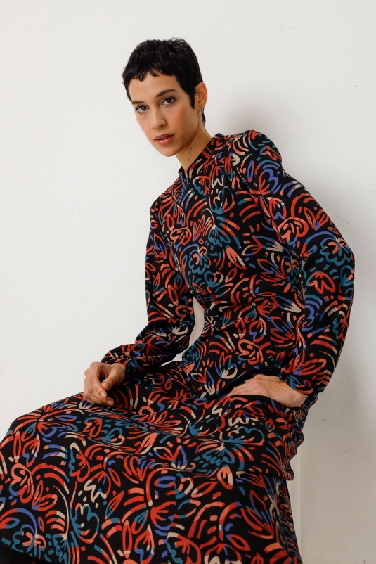 VESTIDO KAMILA GOTS GARDEN SKFK