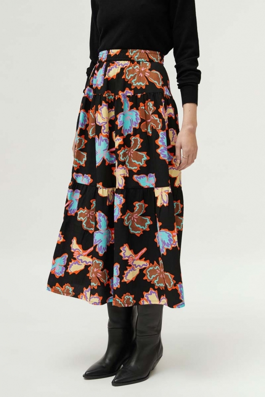 FALDA MIDI FLORAL ALHELÍ COMPAÑÍA FANTÁSTICA