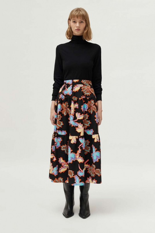 FALDA MIDI FLORAL ALHELÍ COMPAÑÍA FANTÁSTICA