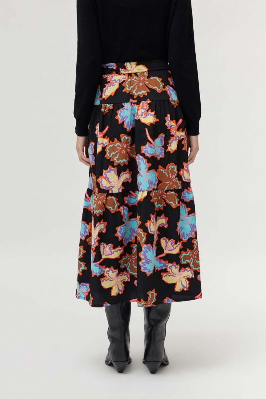 FALDA MIDI FLORAL ALHELÍ COMPAÑÍA FANTÁSTICA