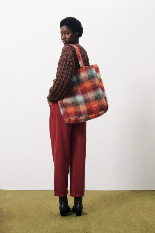 BOLSO ABRA CUADROS MULTICOLOR FRNCH