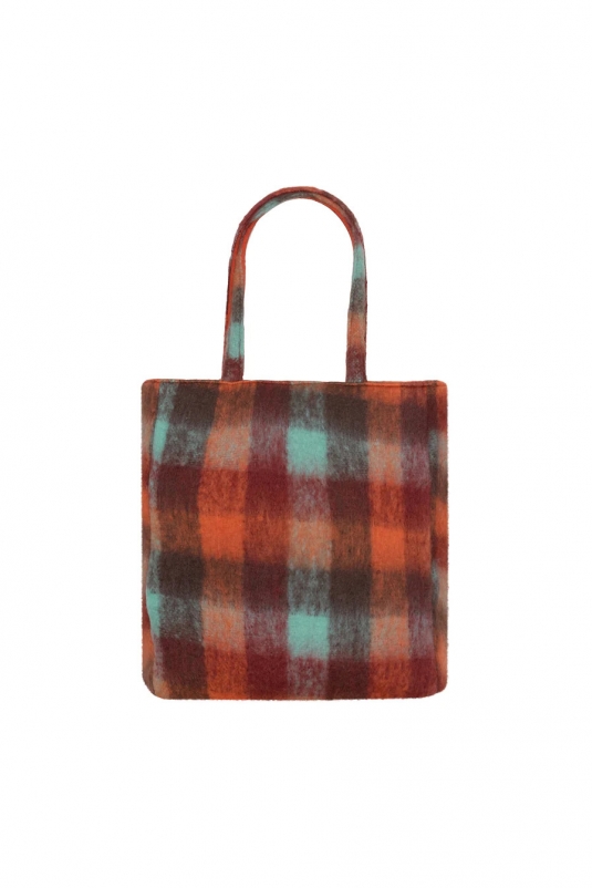 BOLSO ABRA CUADROS MULTICOLOR FRNCH