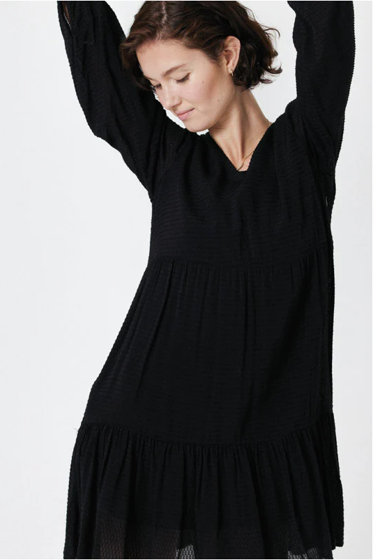 VESTIDO ALAIS NEGRO PLUMETI ARTLOVE