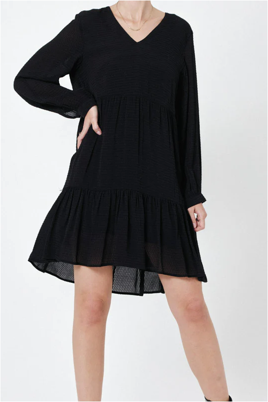 VESTIDO ALAIS NEGRO PLUMETI ARTLOVE