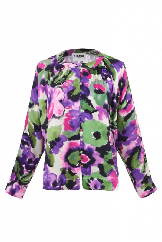 CAMISA FLORES ACUARELA PENELOPE FRNCH