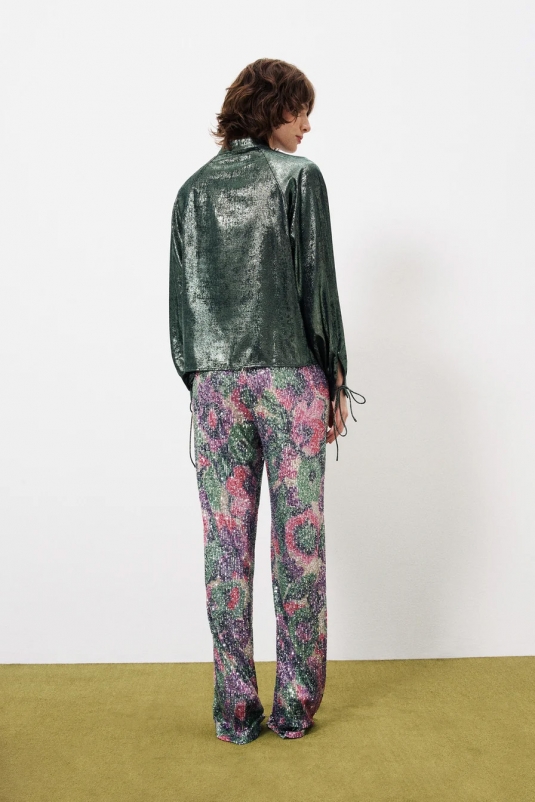 CAMISA VERDE LÚREX ANDRIJA FRNCH