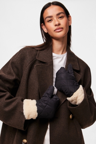 MANOPLAS NEGRAS BORREGUITO EVITA PIECES