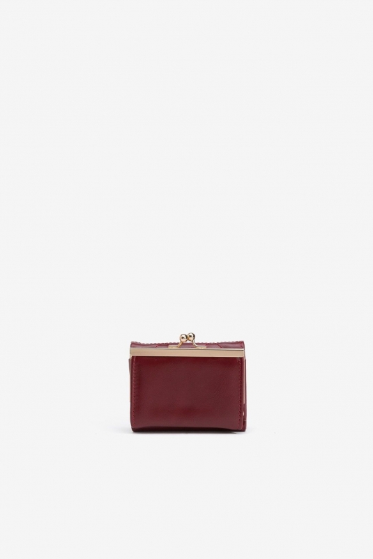 CARTERA GRANATE ACOLCHADA