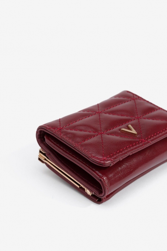 CARTERA GRANATE ACOLCHADA