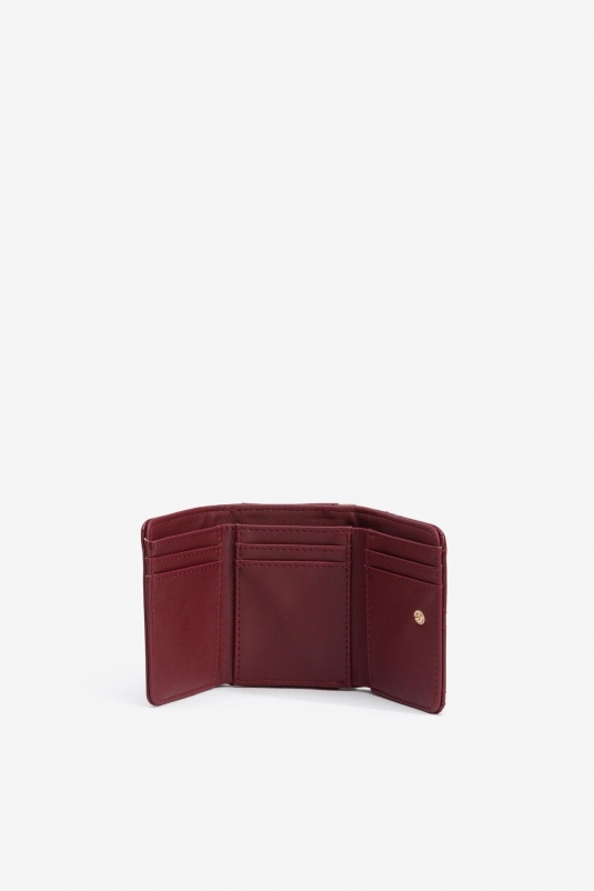 CARTERA GRANATE ACOLCHADA