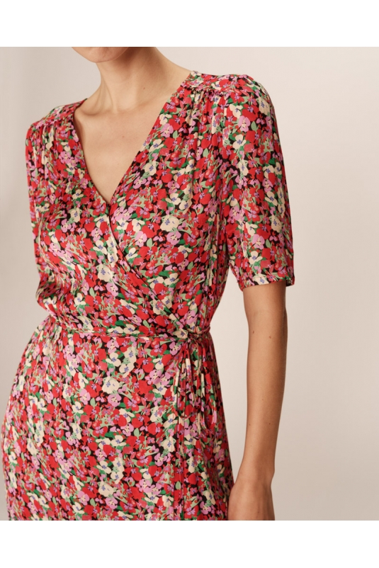 VESTIDO PERLINE FLORES GRACE & MILA