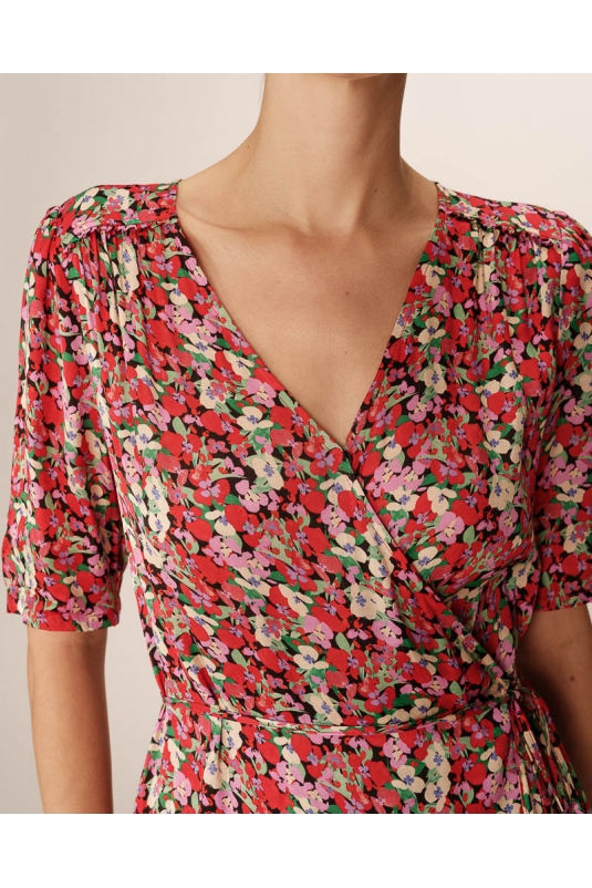 VESTIDO PERLINE FLORES GRACE & MILA