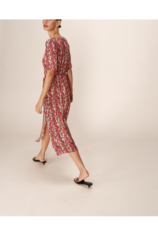 VESTIDO PERLINE FLORES GRACE & MILA