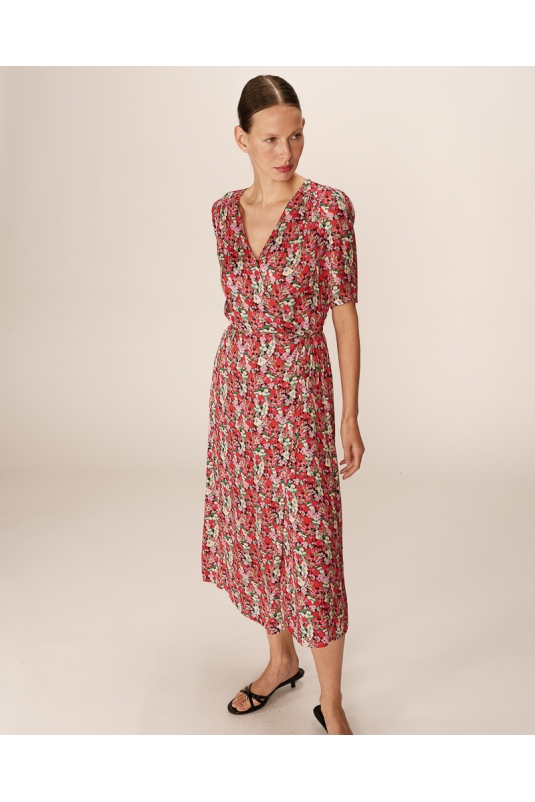 VESTIDO PERLINE FLORES GRACE & MILA