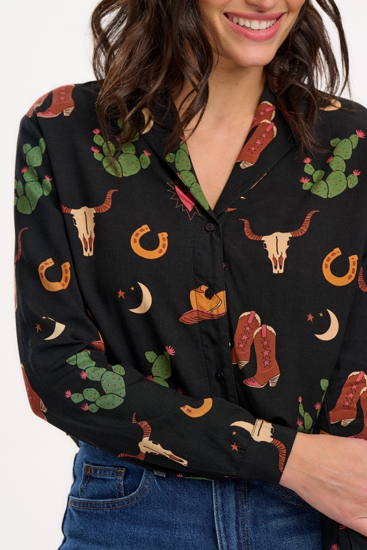 CAMISA MICAH COWGIRL SUGARHILL BRIGHTON
