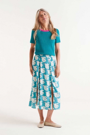 FALDA MIDI AZUL DOVE COMPAÑÍA FANTÁSTICA
