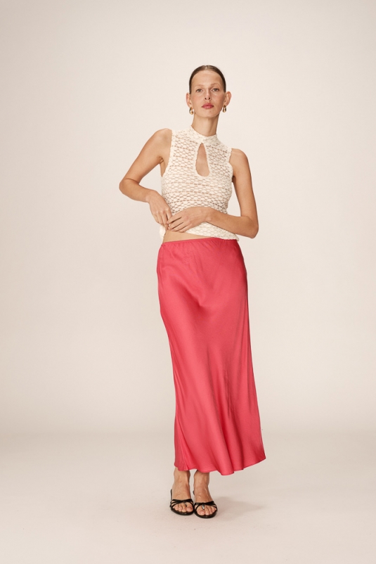FALDA MIDI PHILAE ROSA GRACE & MILA