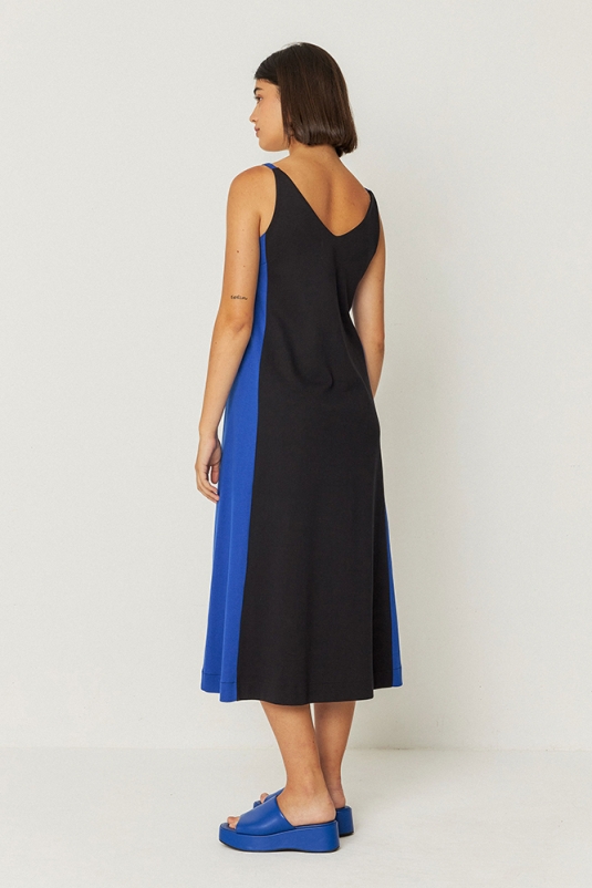 VESTIDO UDA GOTS NEGRO AZUL SKFK
