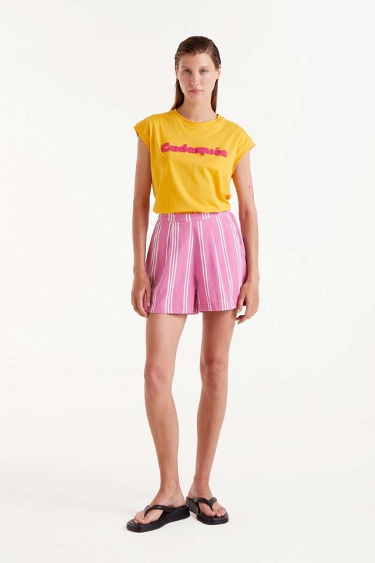 SHORTS RAYAS ROSAS COMPAÑÍA FANTÁSTICA