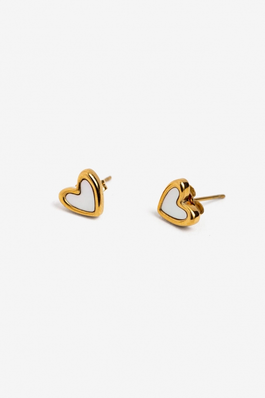 PENDIENTES CORAZÓN ACERO VILANOVA