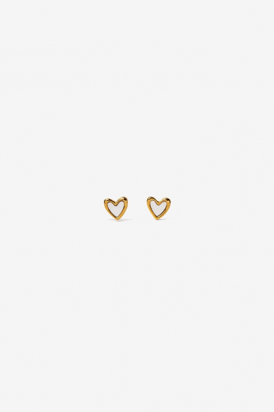 PENDIENTES CORAZÓN ACERO VILANOVA