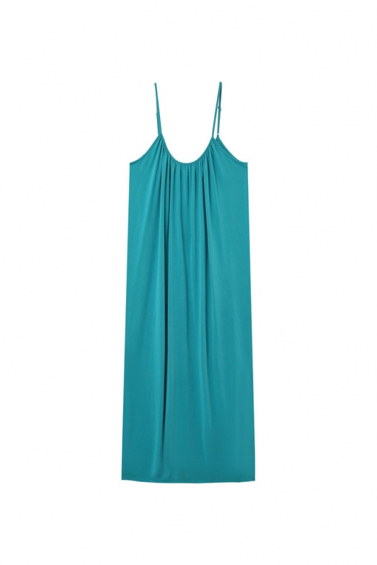 VESTIDO TURQUESA PIVOINE GRACE & MILA