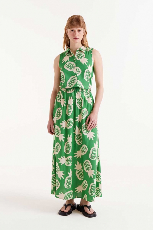 FALDA VERDE PIÑAS COMPAÑÍA FANTÁSTICA