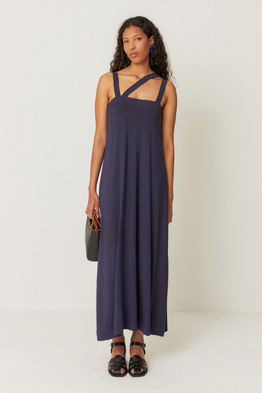 VESTIDO ODELE AZUL MARINO SKFK