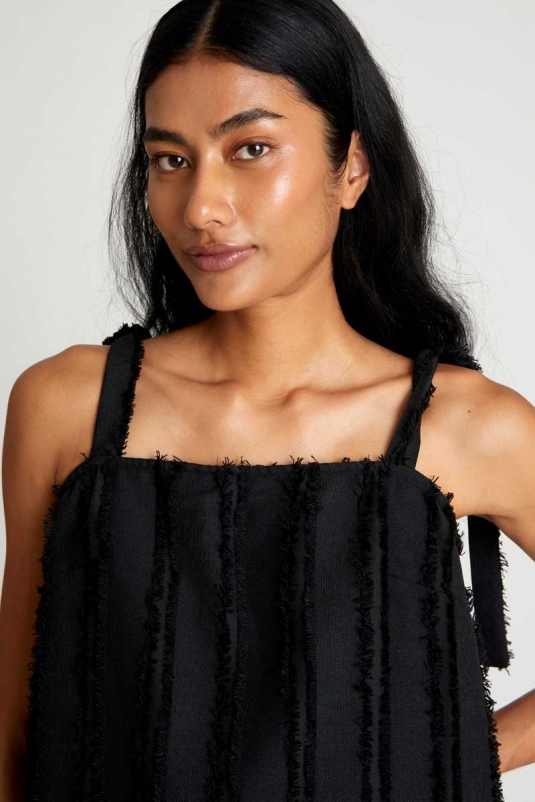 TOP TIRANTES TEXTURA NEGRA WILD PONY