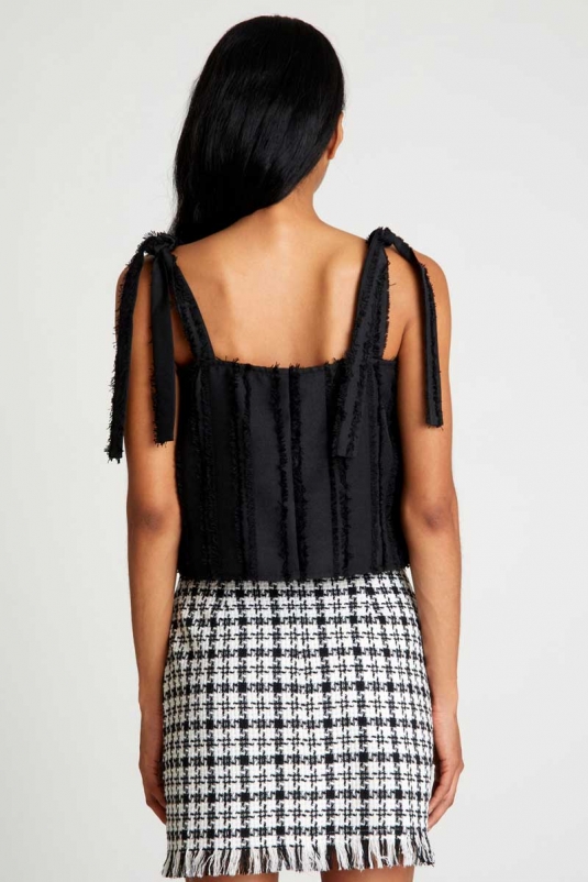 TOP TIRANTES TEXTURA NEGRA WILD PONY