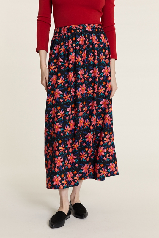 FALDA FLORES MIDI PEPALOVES