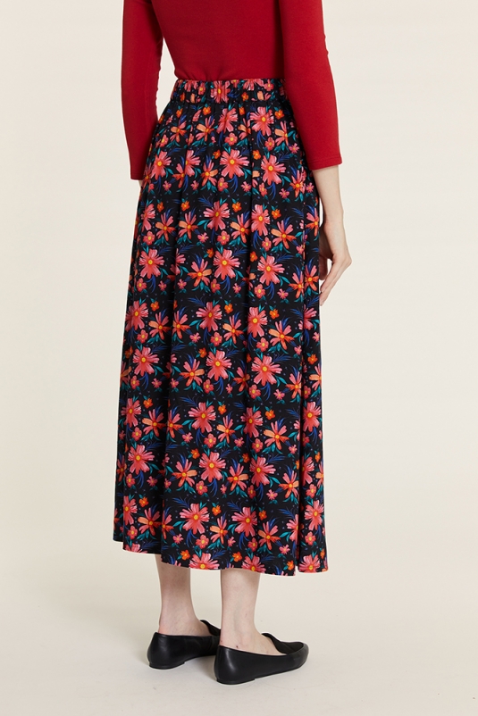 FALDA FLORES MIDI PEPALOVES