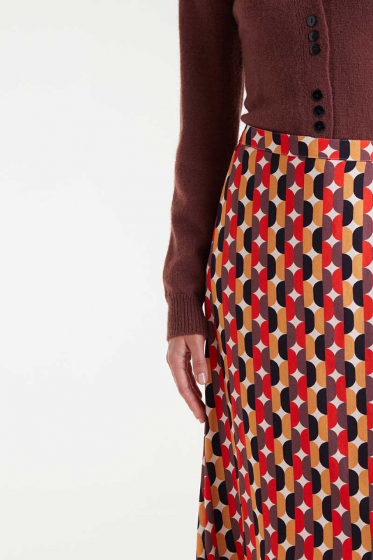 FALDA MIDI GEOMÉTRICA COMPAÑÍA FANTÁSTICA