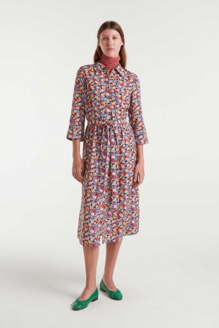 VESTIDO FLORES CAMISERO COMPAÑÍA FANTÁSTICA