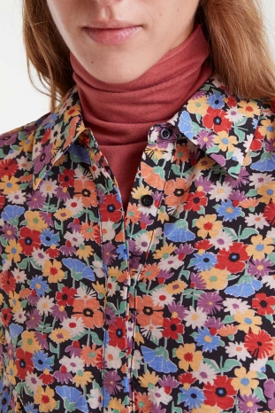 VESTIDO FLORES CAMISERO COMPAÑÍA FANTÁSTICA