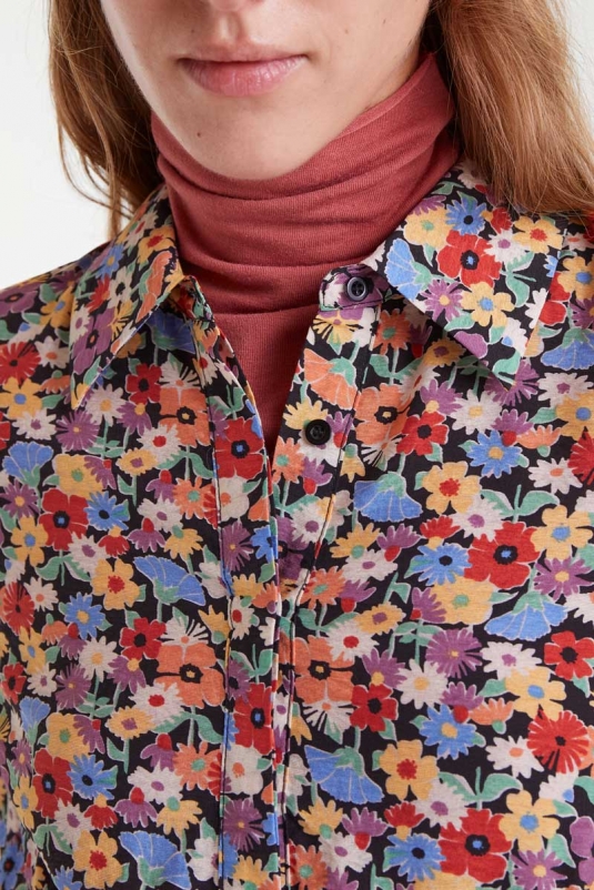 VESTIDO FLORES CAMISERO COMPAÑÍA FANTÁSTICA