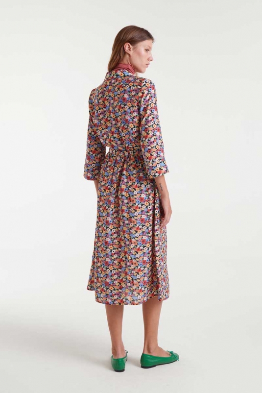 VESTIDO FLORES CAMISERO COMPAÑÍA FANTÁSTICA