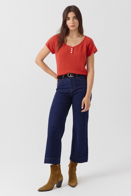 JERSEY ROJO BOTONES BERNADETTE ARTLOVE