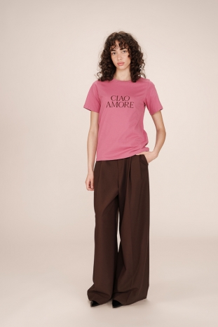 CAMISETA ROSA CIAO AMORE GRACE & MILA